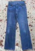 Vintage 1960’s Off-Brand Riveted Scovill Zipper Work Wear Denim Pants (JYJ-061225)