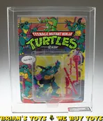 1990 Playmates TMNT Series 3 / 31 Back Slash Black Belt with Yellow S Action Figure AFA 80+ NM (C80 B80 F85) #11880848