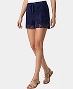 Crochet Swim Cover-Up Shorts