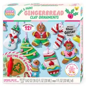 Make & Paint Gingerbread Clay Ornaments