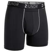 2UNDR Swing Shift 6" Boxer Brief - Black/Grey