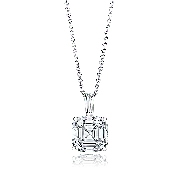 Asscher Cut 2.0 Carat, 14K Classic Pendant