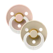 Bibs Pacifiers - 2 Pack - Glow Blush/Vanilla
