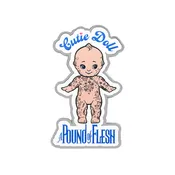 A Pound of Flesh Cutie Doll Enamel Pin — Price Per 1