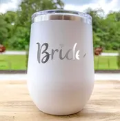 15 oz. Metal Insulated Wine Tumbler w/ Lid