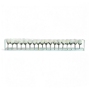 48" Roses with Flush Vase White