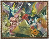Detroit Scene Sam Karres Painting on Canvas Sam Karres United States