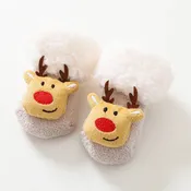 Baby's Christmas Warm Thickened Coral Velvet Floor Socks