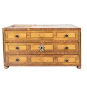 Austrian Tulipwood Miniature Chest of Drawers