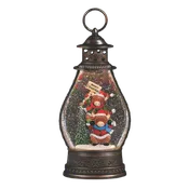 11" Confetti Lites Lighted Swirl Stacked Cow Mooey Christmas Lantern