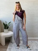 Aden Barrel Overalls - BROWN