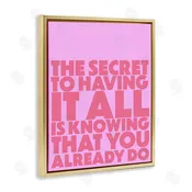 1x | Knowing You Already Have It All Wall Art