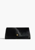 Audrey Clutch in Black Haircalf