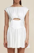 Acler Bishop Dress in Ivory