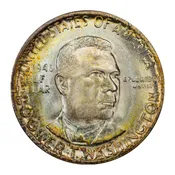 1946-D Booker T Washington Commemorative Half Dollar 50c, CACG MS67+ CAC