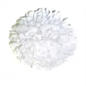 7.5″ White Mum Flower – 22 Layer – MFO