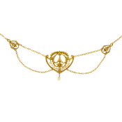 #17920 - Antique Necklace with Natural Pearls French