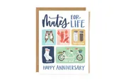 1canoe2 - Mates for Life Love Anniversary Greeting Card