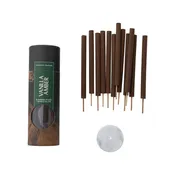 12 Piece All Natural Vanilla Amber Incense Sticks in Tube with Incense Holder