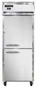 1RENPTHD-SD-GD 1-Section Display Commercial Pass-Thru Refrigerator Extra Wide, Half Doors