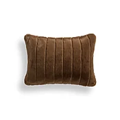 20x14 Throw Pillow Cover: Cinnamon Flat Channeled Phur