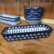 Baker Long Loaf 12" x 4.5" x 3.5"deep  784-0054X  Peacock pf0526