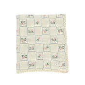 Bebe Organic Floral Waffle Blanket