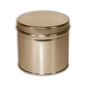 Gold TX Candy Tin — 3-9/16" dia. x 3-1/4" ht