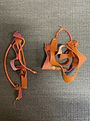 Daring Citrus Leather Earrings - Handcrafted Reclaimed Leather — KFLEYE.COM