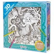 3D Coloring Slides | Mermaid 8+