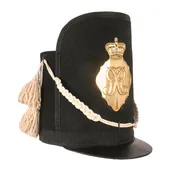 British War of 1812 Era 1812 Pattern Belgic Shako as Worn by Foot Soldiers at the Battle of Waterloo