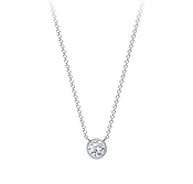 The Forevermark Tribute&amp;trade;  Collection Round 0.30 Millgrain Bezel Pendant