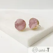 Agate Druzy Studs - Large
