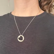 Heart Punched Quarter Necklace Set