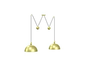 2 Pendant Dome Counter Balance Lamp