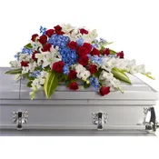 Distinguished Service Casket Spray by Teleflora