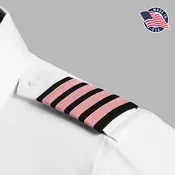 Epaulets - Black and Pink - 4 Stripe