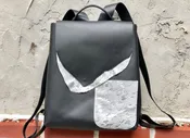 Large Leather Backpack Rucksack, School work Computer Backpack