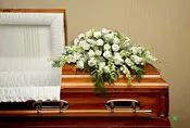 All White Casket Spray in Los Angeles