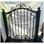 hand forgedv Iron bed headboard