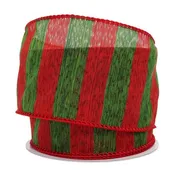 1/2" x 10yd - Seville Wired Ribbon - Red/Green
