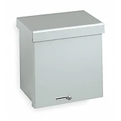 Wiegmann RSC151806 RSC-Series NEMA 1/3R Wall-Mount Enclosure with Lift-Off Screw Cover and Knockouts, Carbon Steel, 18" x 15" x 6"