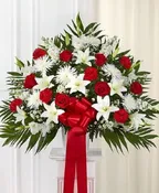 148705 HEARTFELT SYMPATHIES         RED & WHITE