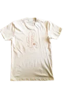 Geometric Cactus Tee- Soft Clay