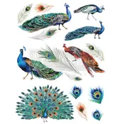 REDESIGN DECOR TRANSFERS® – PEACOCK DREAMS DESIGN SIZE 24″ X 32″