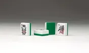 2 Layer Green Mah Jongg  traditional classic tiles