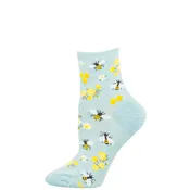 Honey Bee Floral | Cotton Mini Crew