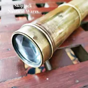 19th Century Brass Three Draw Spyglass