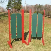 2 Panel Barn Door Wing Standards Wood Horse Jumps #219