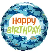 18" FUN SHARKS BALLOON — Flor De Monterey
